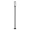 Z-Lite Aura 1 Light Outdoor Post Mounted Fixture, 9.25in. W x 118.5in. H, Black 5013PHBS-536P-BK - alternate 6